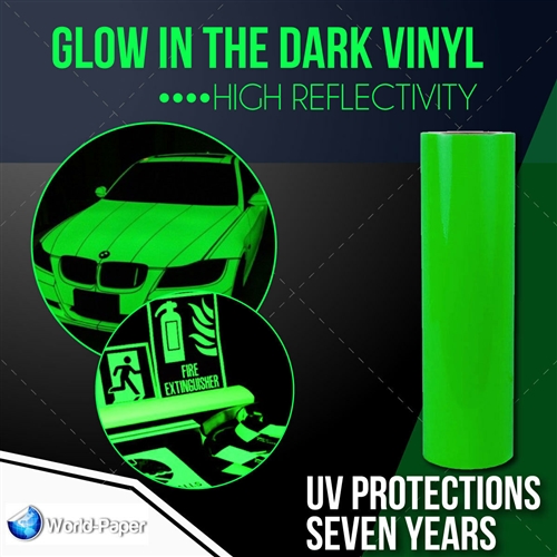 Reflective Vinyl Removable Adhesive Glow in The Dark Sticker Sheet
