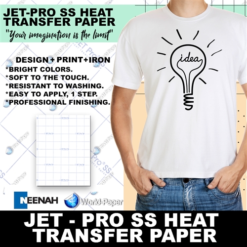 JET-PRO Soft Stretch Inkjet Heat Transfer Paper